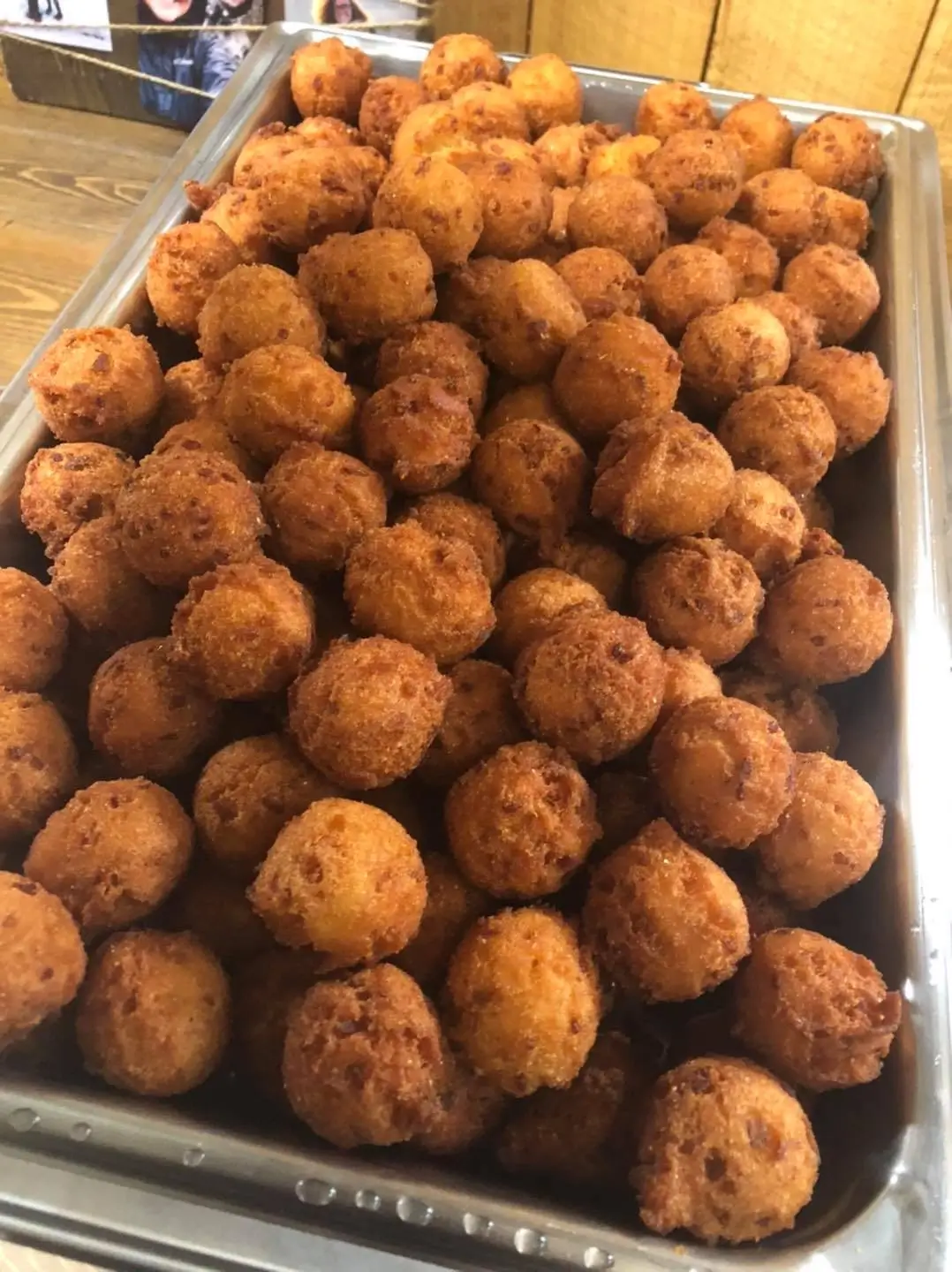 Golden fried hushpuppies